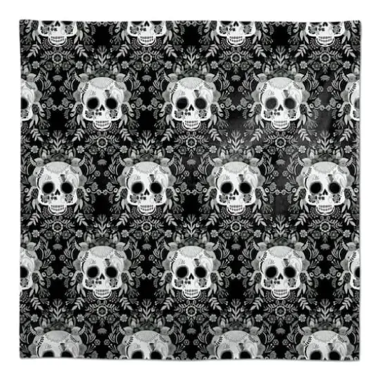 Sugar Skull Pattern 58" x 58" Tablecloth {1}