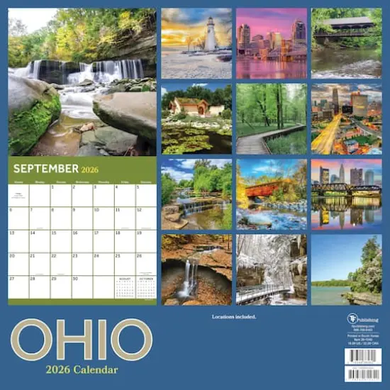 2026 Ohio Wall Calendar {6}
