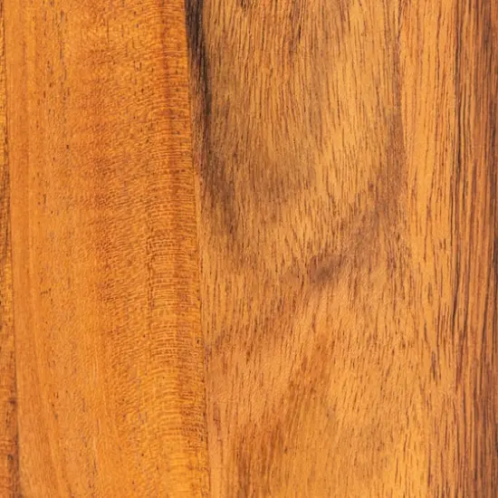 Hello Honey&reg; 8.5" Natural Round Acacia Wood Canister with Handle {8}