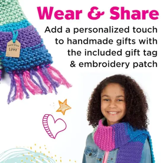 Creativity for Kids Learn To Knit Pocket Scarf Kit {6}