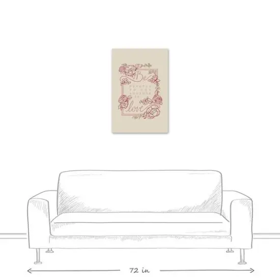 Be Devoted 20" x 30" Canvas Wall Art {6}