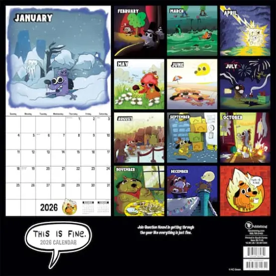 2026 THIS IS FINE Wall Calendar {6}