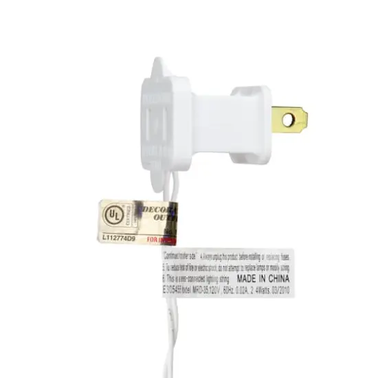 35ct. Warm White LED Wide Angle Christmas String Lights {3}