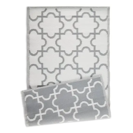 DII&reg; Lattice Outdoor Floor Runner, 3ft. x 6ft. Gray {7}