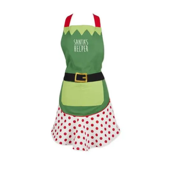 DII&reg; Santa's Helper Ruffle Apron {1}