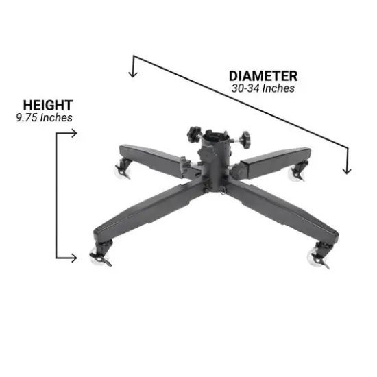 TreeKeeper 7-12ft. Metal Rolling Artificial Christmas Tree Stand {6}
