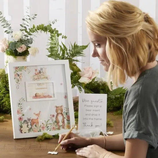 Kate Aspen® Pink Woodland Baby Shower Guest Book Alternative {3}