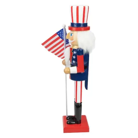 15" Patriotic Uncle Sam Nutcracker Accent {4}