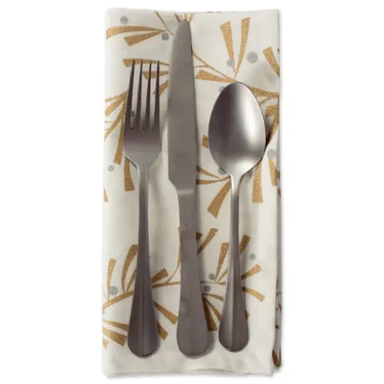 DII&reg; Metallic Holly Leaves Napkins, 6ct. {9}