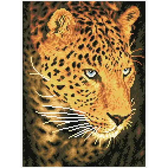 Diamond Dotz&reg; Leopard Portrait Diamond Painting Kit {3}