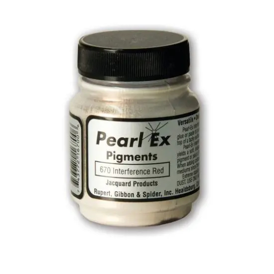 Jacquard Pearl Ex Pigment, 0.5oz. Interference Red {1}