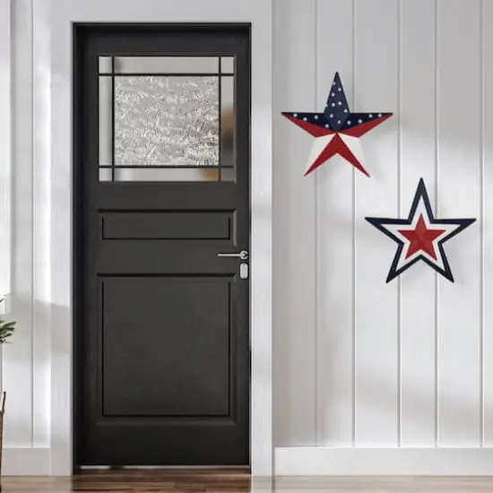 15" Americana Star Metal Wall Decoration {3}