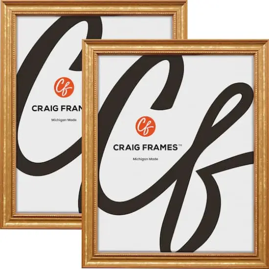 2 Pack Craig Frames Stratton Aged Gold Picture Frame {1}