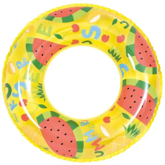 24" Summer Watermelon Inflatable Inner Tube Ring Float {1}