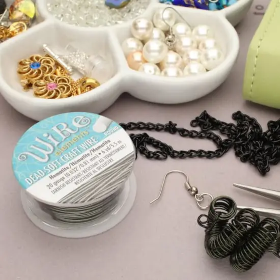 The Beadsmith&reg; Wire Elements&trade; 20 Gauge Tarnish Resistant Soft Temper Wire, 6yd. Hematite {4}