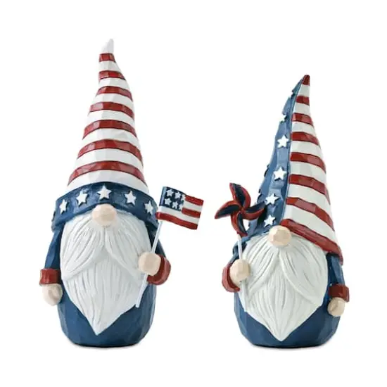 7.25" Americana Gnome Figurines, 2ct. {1}