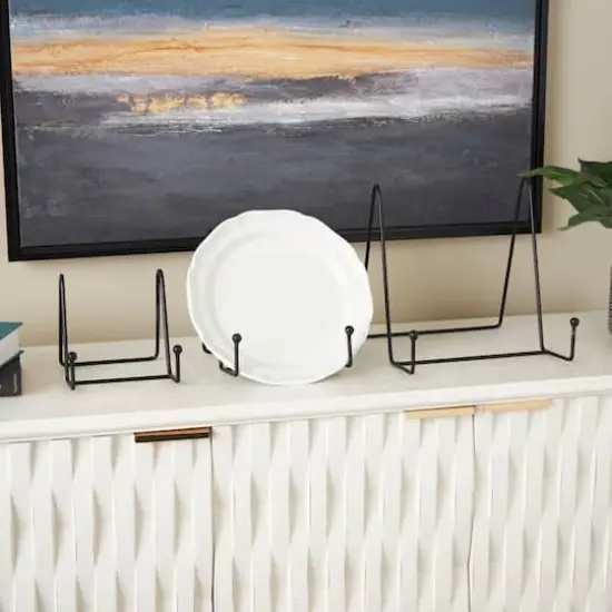 Black Metal Wide Triangle Display Easel Set {3}