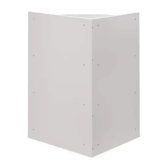 Badger Basket White Corner Cubby Storage Unit With Reversible Baskets {7}