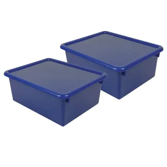 Romanoff&reg; Stowaway&reg; 5" Letter Box with Lid, 2ct. Blue {1}