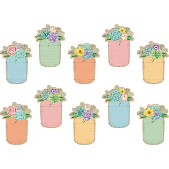 Teacher Created Resources Rustic Bloom Mason Jars Accents, 3 Packs of 30 {3}