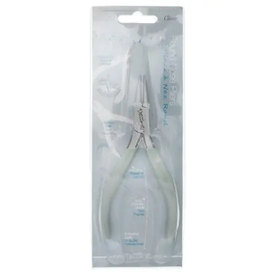 John Bead 4.75" Multi Purpose Classic Slim Stainless Steel Round Nose Jewelry Pliers {4}