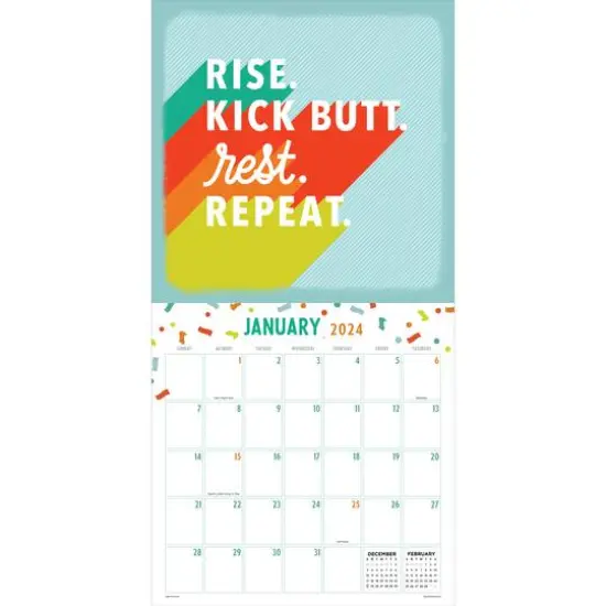 TF Publishing 2024 Merry Mantras Wall Calendar {4}