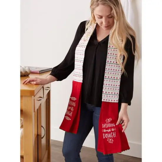 DII&reg; Holiday Kitchen Towel Scarf {7}