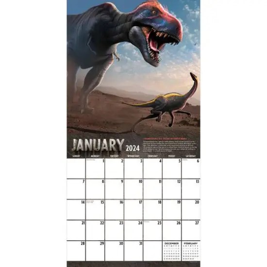TF Publishing 2024 Dinosaurs Wall Calendar {4}