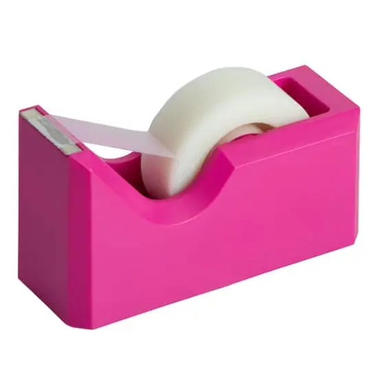 JAM Paper Stapler & Tape Dispenser Set Fuchsia {6}