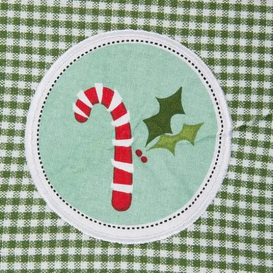 DII&reg; Candy Cane Embellished Dishtowel Set {7}