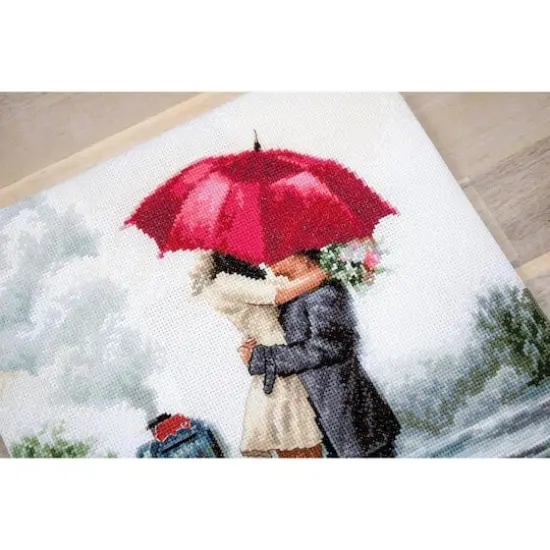 Luca-s Couple On Train Station Counted Cross Stitch Kit {3}