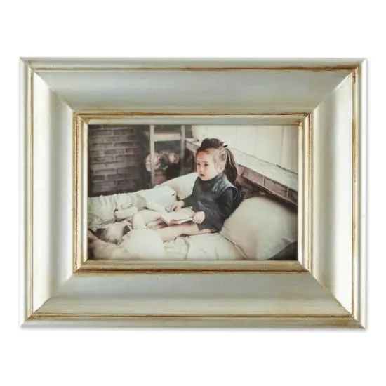 DII&reg; Antique Silver Rub 4" x 6" Farmhouse Picture Frame {7}