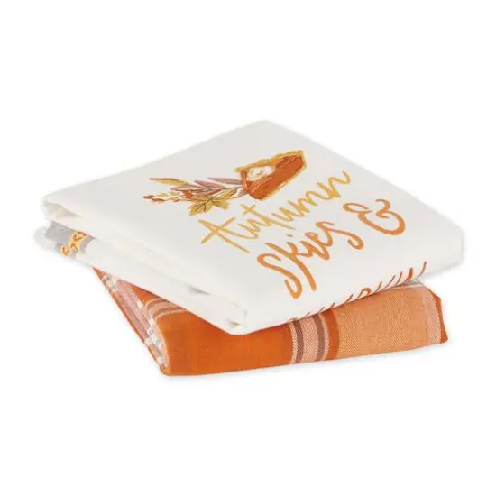 DII&reg; Autumn Skies Pumpkin Pies Dishtowel Set {5}