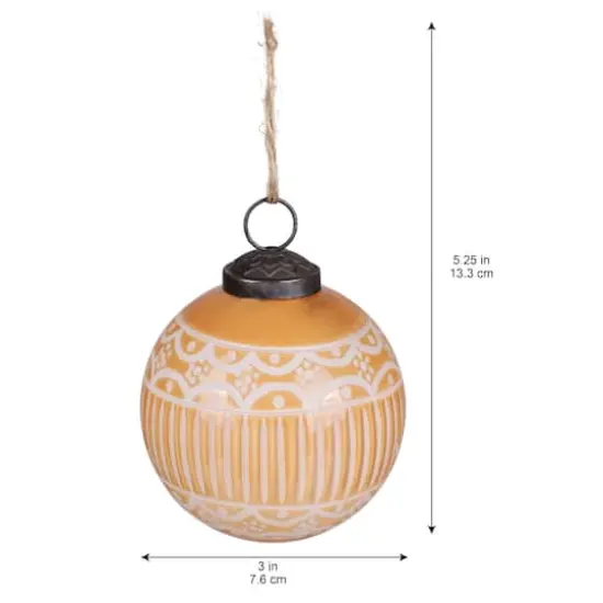 3" Light Brown Gingerbread Glass Ball Ornament by Ashland&reg; {4}