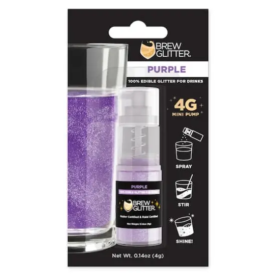 Bakell&reg; Brew Glitter&reg; Edible Drink Glitter Purple {3}
