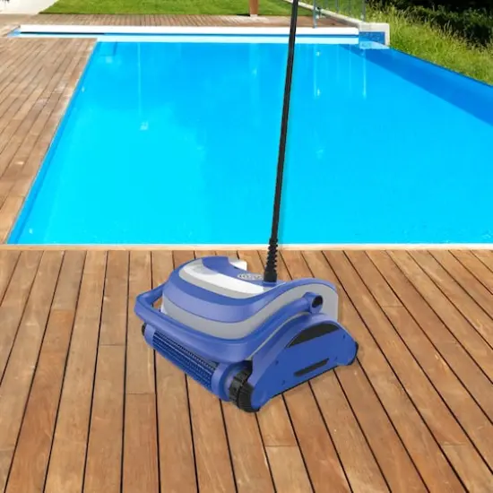 Blue Dual Motor Automatic Wall Climbing Robotic Swimming Pool Cleaner {4}