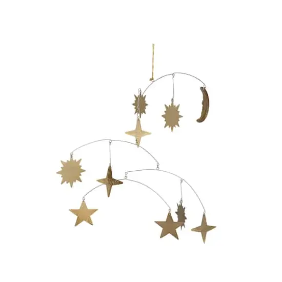Hello Honey&reg; Gold Metal Celestial Mobile Decoration {5}