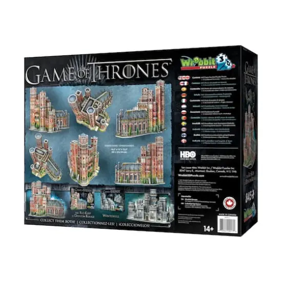 Game of Thrones - 2 3D Puzzles: The Red Keep and Winterfell: 1755 Pcs {9}
