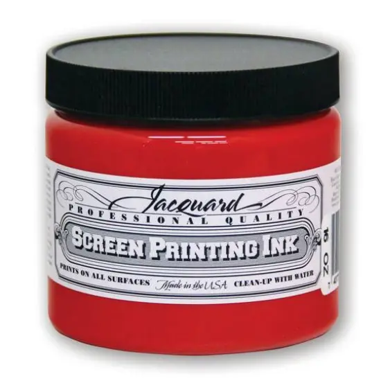 Jacquard Professional Screen Printing Ink, 16oz. Bright Red {1}