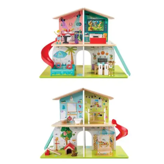 Hape Rock & Slide Dollhouse Set {5}
