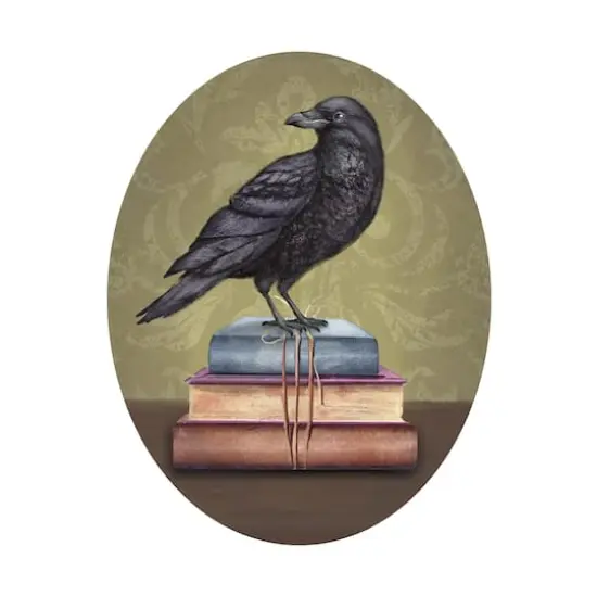 7" x 9" Raven & Moth Oval Canvas Painting Kit by Craft Smart&reg; {1}