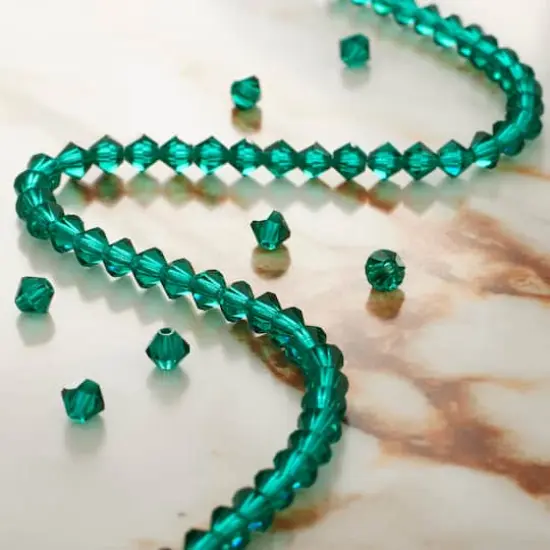 Preciosa Glass Crystal Bicone Beads, 4mm by Bead Landing&trade; Emerald {3}