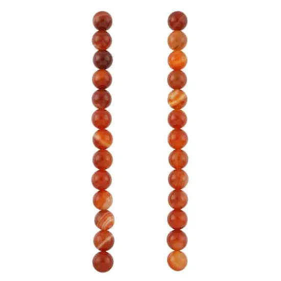 Red Dyed Stripe Agate Round Beads, 10mm by Bead Landing&trade; {4}