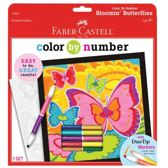 Faber-Castell Color by Number Bloomin' Butterflies {1}