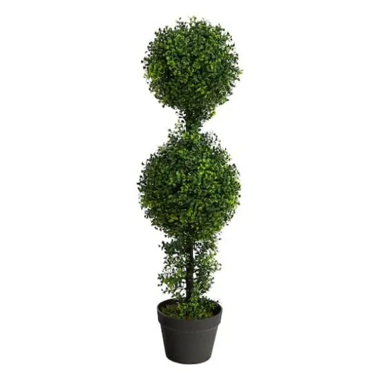 2.8ft. Potted Boxwood Double Ball Topiary Tree {1}