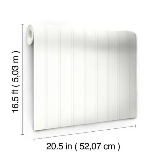 RoomMates Beadboard Peel & Stick Wallpaper White {12}