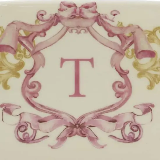 4.5" x 4" Ceramic Monogram D&eacute;cor by Ashland&reg; T {5}