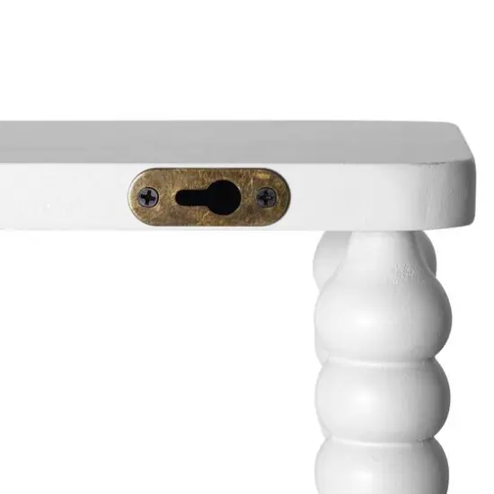 American Art Decor Galleon Wall Shelf, White - 22" x 9" {9}