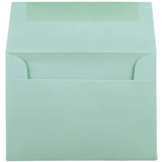 JAM Paper 4.375" x 5.75" Premium Invitation Envelopes, 50ct. Aqua Blue {4}