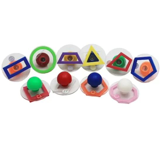 Ready2Learn&trade; Giant Geometric Shapes Outline Stampers, 10ct. {1}